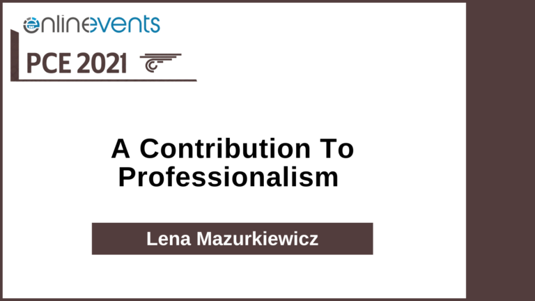 A Contribution To Professionalism - Lena Mazurkiewicz